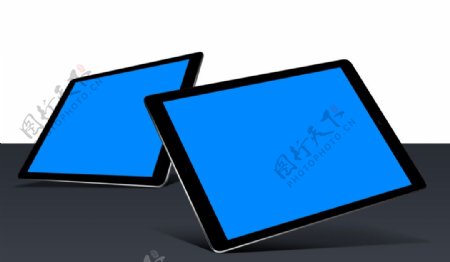 素材黑色平板电脑vi效果图