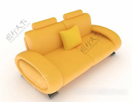 黄色简单沙发