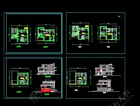 别墅方案CAD图纸