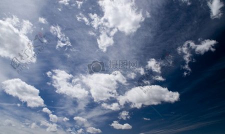 天空云多云天气蓝色夏天阳光柔软性高清壁纸