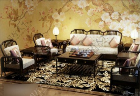 中式沙发图片
