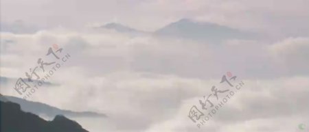 2个极景山峰云雾缭绕自然风光美景高清实拍视频素材