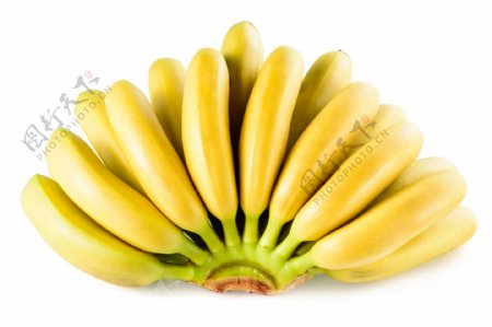 黄色的新鲜香蕉图片