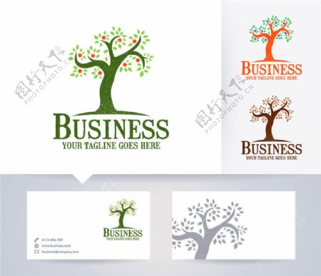 树木logo设计图片