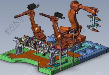 框架焊接夹具机械模型