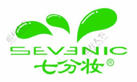七分妆绿色水润logo