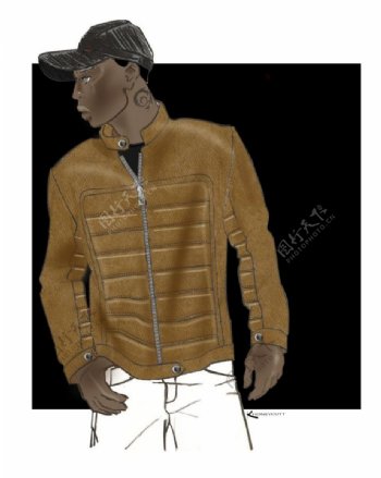 男装夹克设计图