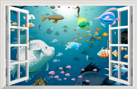 海底世界3D立体画