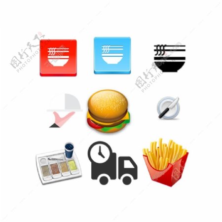 食品厨具ICON图标标志图片免费下载