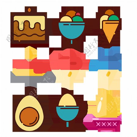冷饮食物饮品icon图标素材