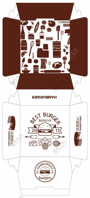 汉堡包装设计西点包装设计