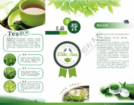 绿茶生态宣传折页设计