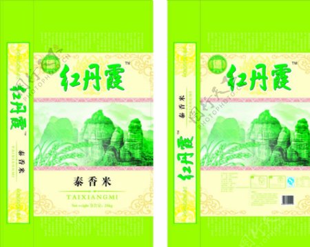 25kg绿色红丹霞泰香米图片