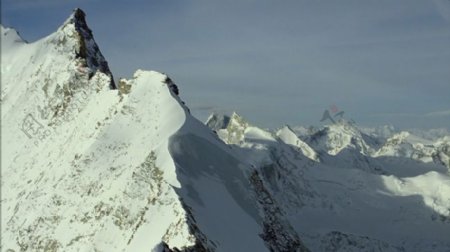 航拍雪山视频素材