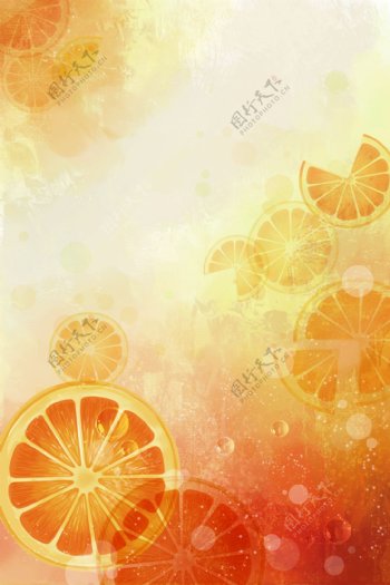 橙子背景