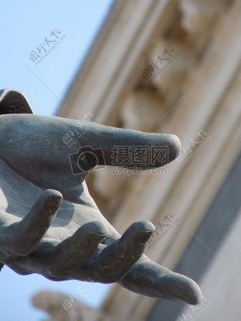 青铜皇室成员自由马赛雕像手