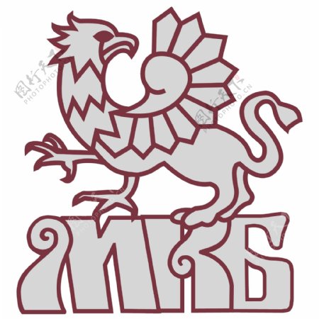 鸡头龙身虎尾图标logo设计