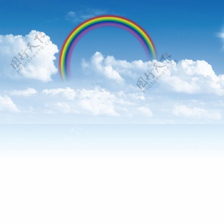 天空彩虹分层素材