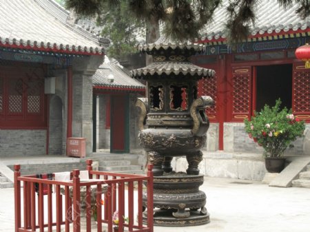 寺庙香炉图片