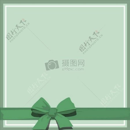 一个绿色礼物盒