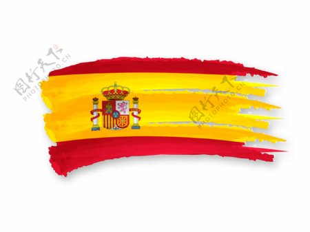 墨迹西班牙国旗