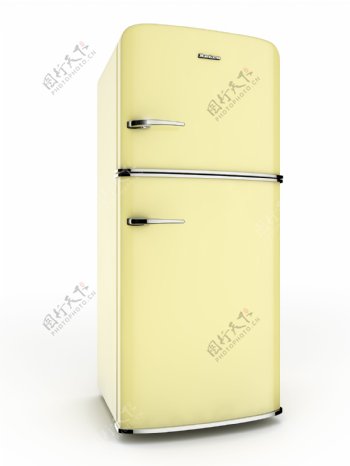 黄色电冰箱