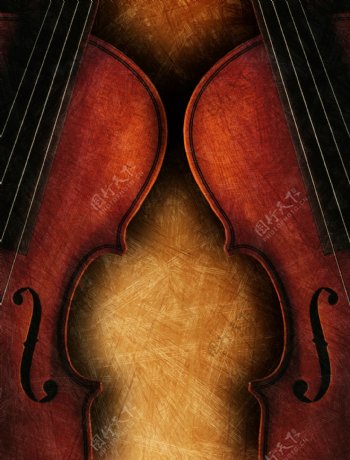 小提琴背景边框图片