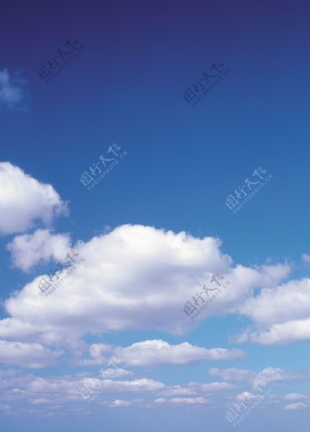 天空中各种形状的云彩图片图片