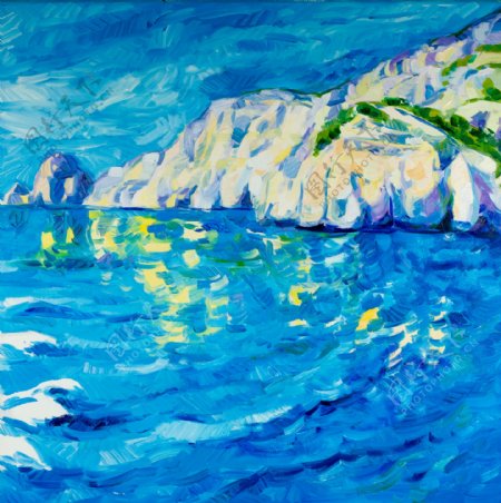 海洋风景油画