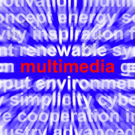 多媒体字显示的电影和广播的数字技术