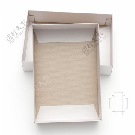 白色纸盒与钢刀线