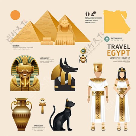 埃及文化元素图片