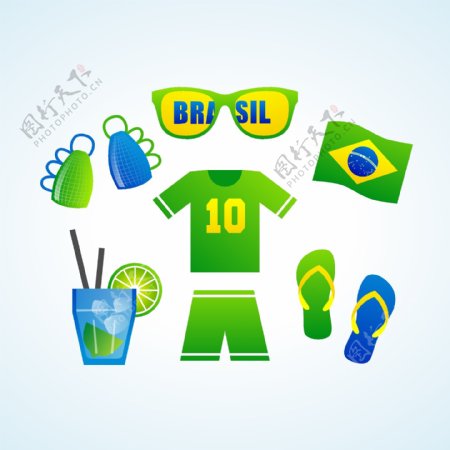 巴西足球世界杯主题