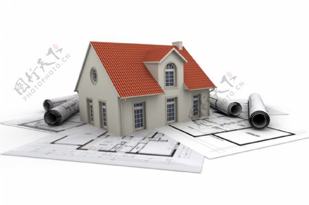 别墅模型与建筑图纸图片