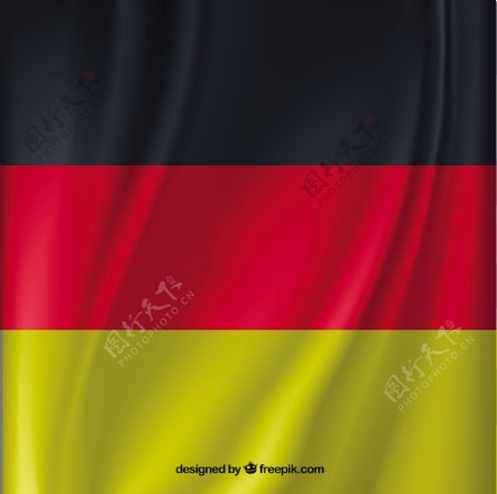 挥舞着德国国旗