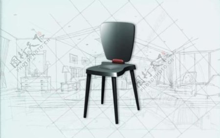 国际主义家具椅子0513D模型