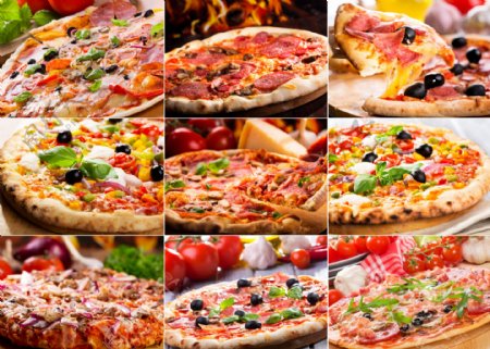 美味的披萨食物图片免费下载