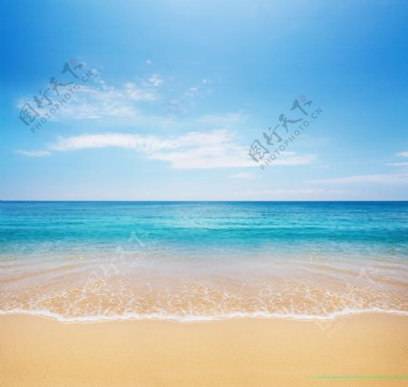 沙滩风景高清图片