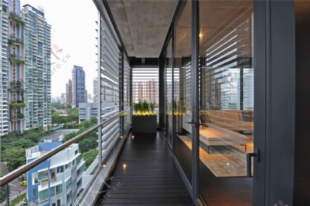 现代简约室内阳台设计图
