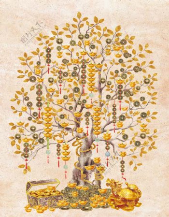 金币树装饰画