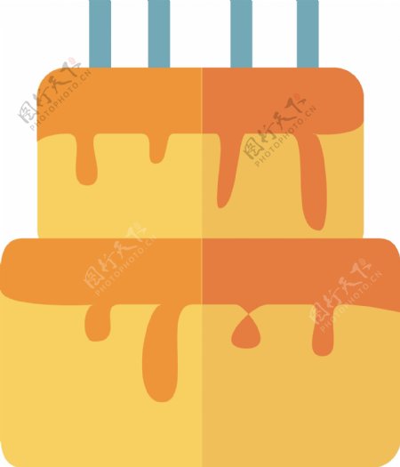 时髦的生日蛋糕图标