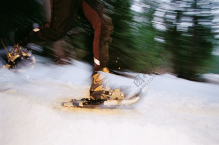 高山滑雪摄影图片