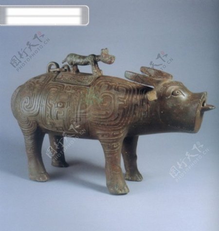 壶盖鼎艺术品出土文物古董铜制品中华艺术绘画