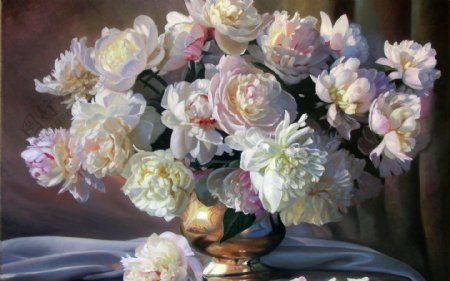 静物花卉油画图片
