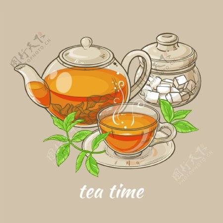 茶水和茶叶
