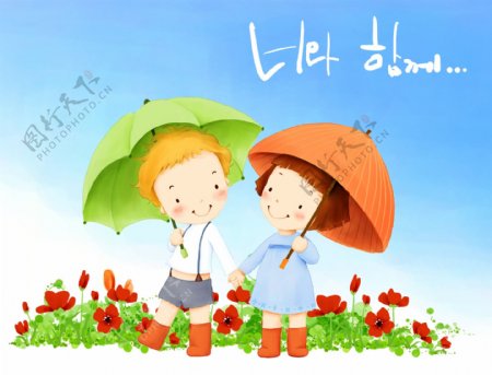 快乐儿童卡通漫画韩式风格分层PSD0126