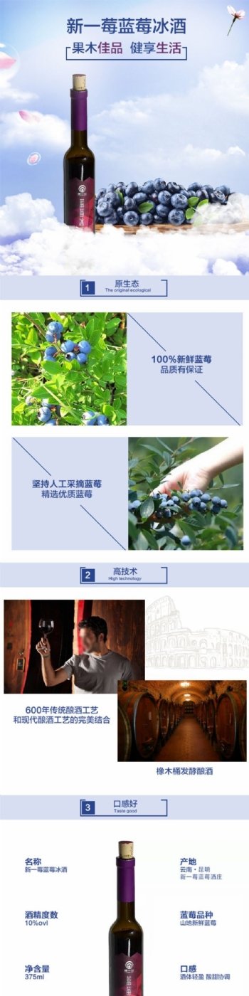 蓝莓冰酒详情页