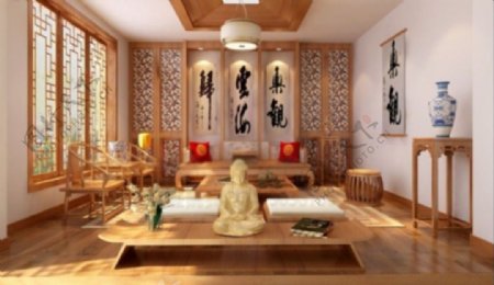 日式客厅模型