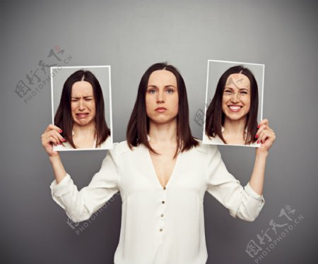 职业女性与表情相片图片