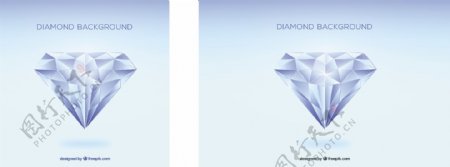 平面设计中的几何钻石背景